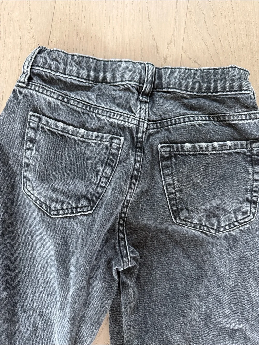 GAP Black Washed Distressed Kids Jeans
